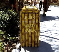 Trash can at Disneyland
